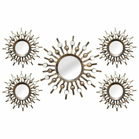 MADE-TO-ORDER Burst Wall Mirrors, Set of 5 MA2474563